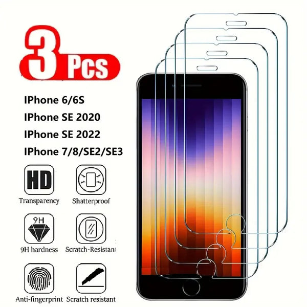 Protetor de tela de 3 unidades para iPhone